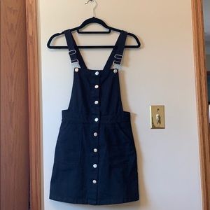 H&M black overall dress